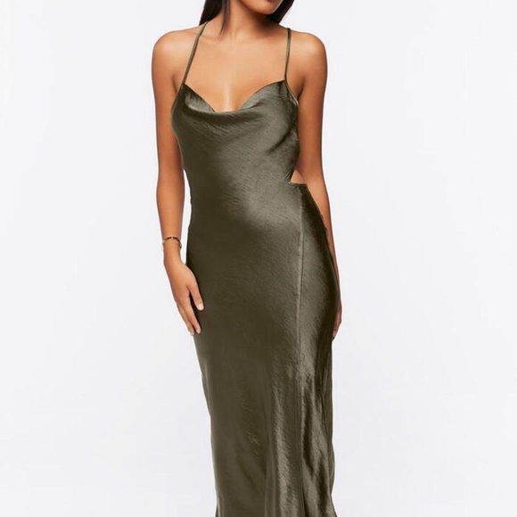 Cowl Neck Midi Dress - Picture 3 of 3